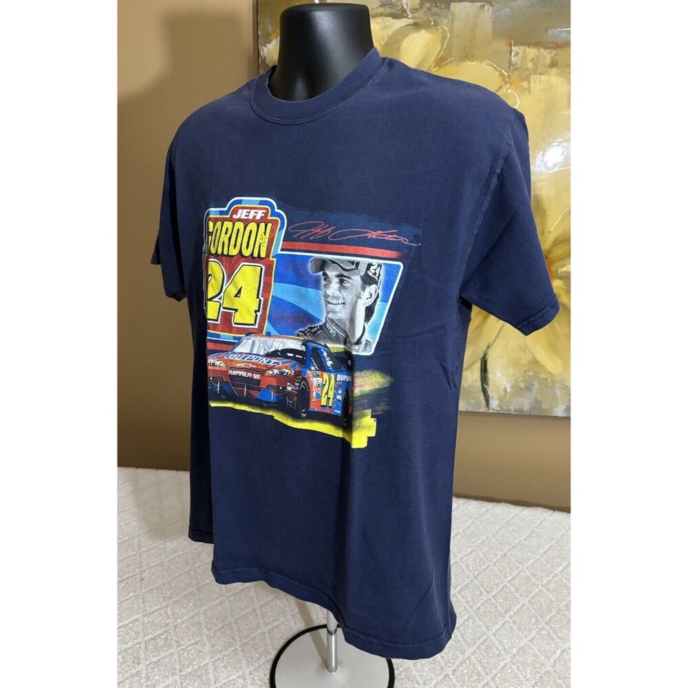 Vintage Winners Circle Jeff Gordon #24 NASCAR 2 Sided Graphic Tee Men’s Size L - Picture 7 of 16